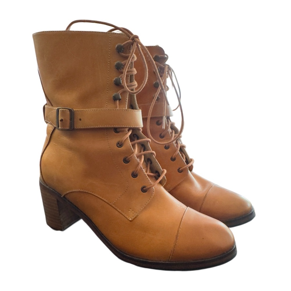 Wolverine 1000 Mile X Samantha Pleet Tan Blixen Heeled Mid Calf Boots